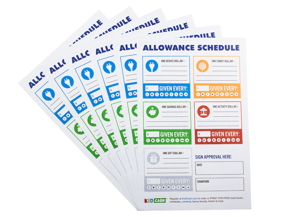 Schedule worksheets