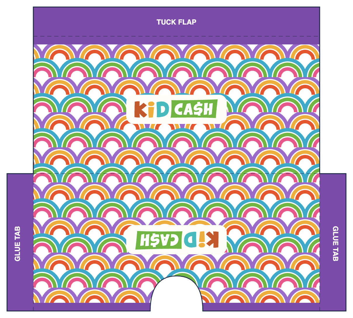 Arches wallet template