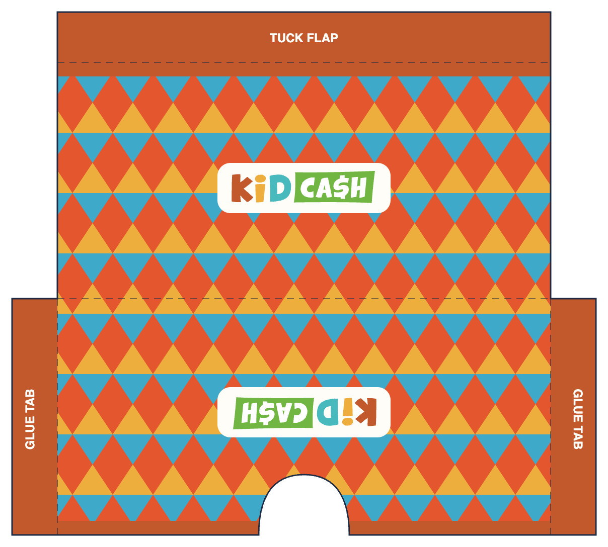Harlequin wallet template