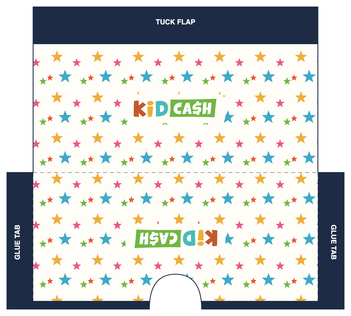 Stars wallet template